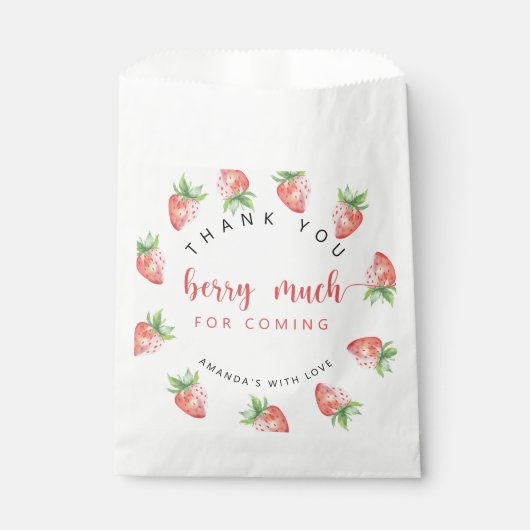 Sachets En Papier Merci (Devant)