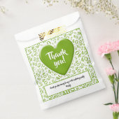 Sachets En Papier Merci 40e nombre aléatoire Motif vert/blanc (Scellé)