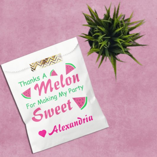 Sachets En Papier Merci A Melon Watermelon