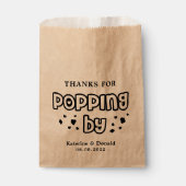 Sachets En Papier Merci à Popping By Popcorn Mariage (Devant)