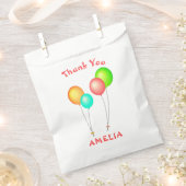 Sachets En Papier Merci Anniversaire de enfant à ballon (Coupé)