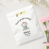 Sachets En Papier Merci bébé fille Teddy (Scellé)