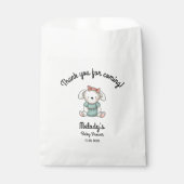 Sachets En Papier Merci bébé fille Teddy (Devant)