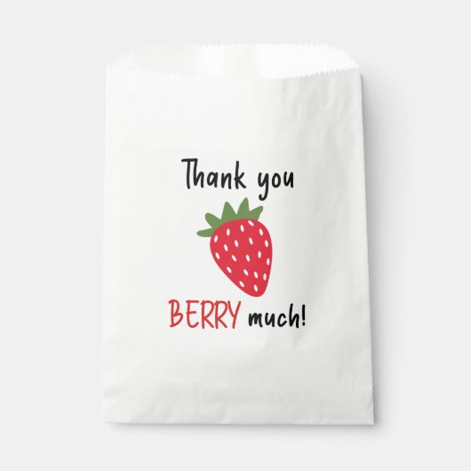 Sachets En Papier Merci Berry (Devant)