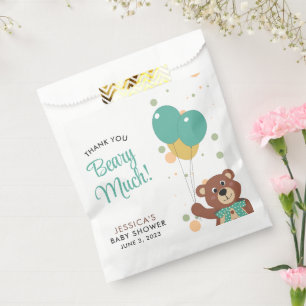 Sachets En Papier Merci Beurre beaucoup mignon bébé ours genre neutr