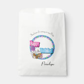 Sachets En Papier Merci Caricature Anniversaire écureuil (Devant)