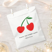 Sachets En Papier Merci Cherry Beaucoup Saint Valentin ou Anniversai (Coupé)