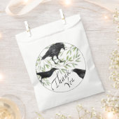 Sachets En Papier Merci Crow Inséparables Favoriser le sac (Coupé)