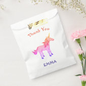 Sachets En Papier Merci d'anniversaire de l'Unicorne Cute Rainbow (Scellé)