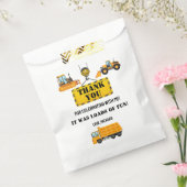 Sachets En Papier Merci d'anniversaire du véhicule de construction (Scellé)