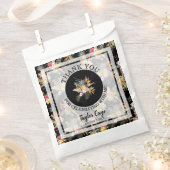 Sachets En Papier Merci d'anniversaire floral tropical (Coupé)