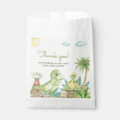 Sachets En Papier Merci de Baby shower Cute Dinosaur (Devant)