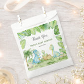 Sachets En Papier Merci de Baby shower Dinosaur (Coupé)