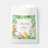 Sachets En Papier Merci de Baby shower Dinosaur (Devant)