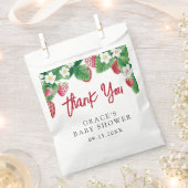 Sachets En Papier Merci de Baby shower doux Berry (Coupé)