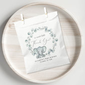 Sachets En Papier Merci de Baby shower Eucalyptus Eléphant mou