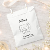 Sachets En Papier Merci de chien mignon (Coupé)