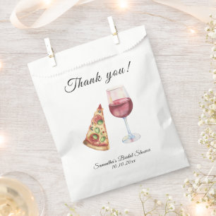 Sachets En Papier Merci de Fête des mariées d'aquarelle parfaite