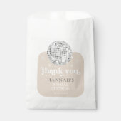 Sachets En Papier Merci de Fête des mariées de boule Disco Retro (Devant)