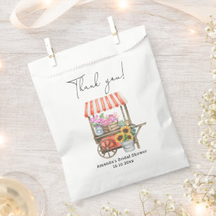 Sachets En Papier Merci de Fête des mariées de panier à fleurs