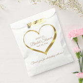 Sachets En Papier Merci de Fête des mariées Gold Heart (Scellé)