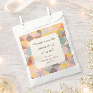 Sachets En Papier Merci de Fête des mariées personnalisé rustique Au