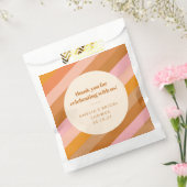 Sachets En Papier Merci de Fête des mariées personnalisée rose orang (Scellé)