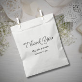 Sachets En Papier Merci de Mariage Boho Décontracté de script simple