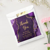 Sachets En Papier Merci de Mariage d'âge violet et or (Scellé)