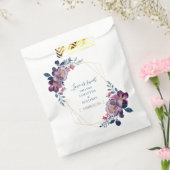 Sachets En Papier Merci de Mariage géométrique à fleurs violettes (Scellé)