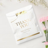 Sachets En Papier Merci de mariage Gold Elegant (Scellé)