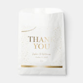 Sachets En Papier Merci de mariage Gold Elegant (Devant)