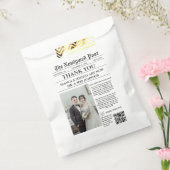 Sachets En Papier Merci de Mariage photo unique du journal (Scellé)