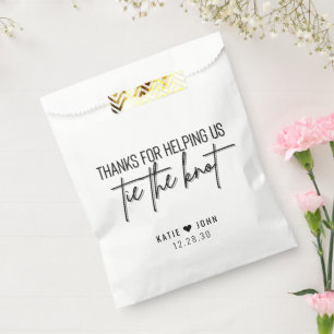 Sachets En Papier Merci de nous aider à Cravate la Calligraphie de n