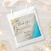 Sachets En Papier Merci de plage de sable tropical d'étoiles de mer (Coupé)