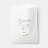 Merci de Popping By Modern Mariage Treat Sacks,