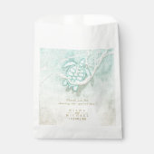 Sachets En Papier Merci de tortue de mer en mousse de plage ID837 (Devant)