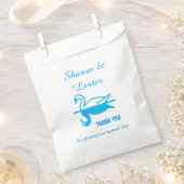 Sachets En Papier Merci des cygnes (Coupé)