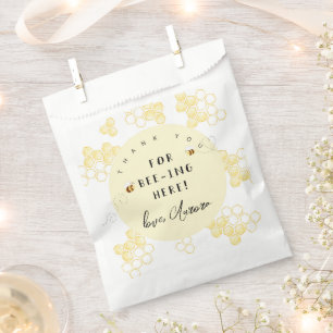 Sachets En Papier Merci d'être ici bumble bee