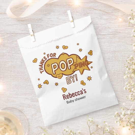 Sachets En Papier "merci d'être venu" baby shower-fête cadeau (Coupé)