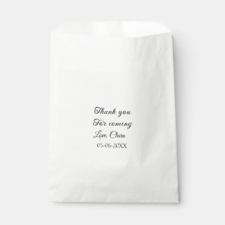 Sachets En Papier merci d'être venu nom du destinataire message text