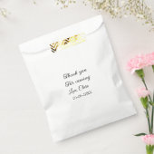 Sachets En Papier merci d'être venu nom du texte message  (Scellé)