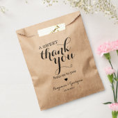 Sachets En Papier Merci doux moderne Mariage de coeur élégant (Scellé)
