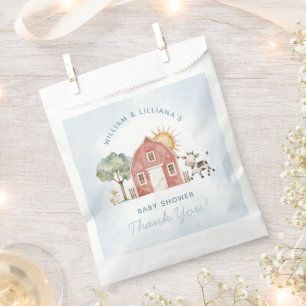 Sachets En Papier Merci du Baby shower agricole