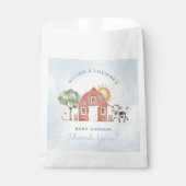 Sachets En Papier Merci du Baby shower agricole (Devant)