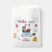 Sachets En Papier Merci Enfants fête pirate Baby boy anniversaire (Devant)