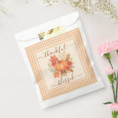 Sachets En Papier Merci et béni Citrouille | Action de grâces automn (Scellé)