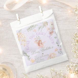Sachets En Papier Merci Fairy Much Fairy 1er Anniversaire Violet