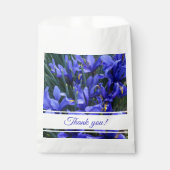 Sachets En Papier Merci Floral Des Irises Réticulées Violet (Devant)