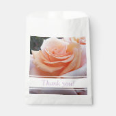 Sachets En Papier Merci Floral Rose orange (Devant)